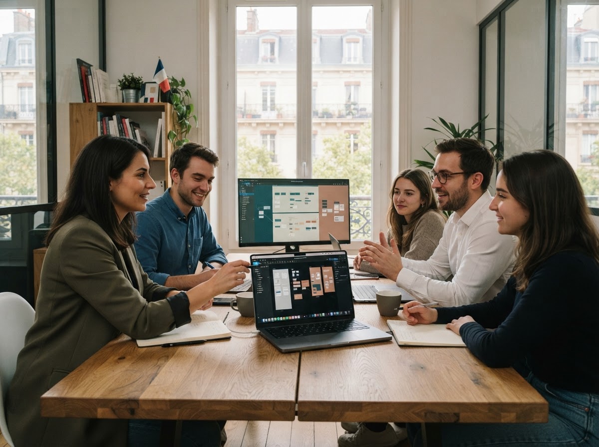 Quantunix-AI team reviewing AI-generated portfolio data